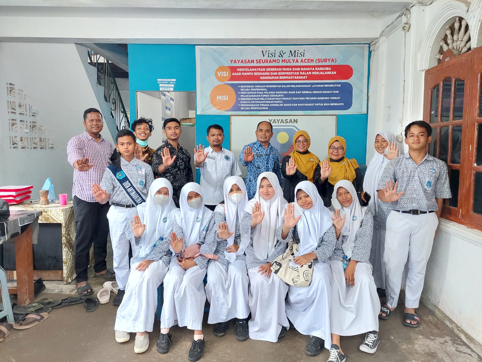 HUT BNN, Pelajar SMPN 6 Kunjungi Lembaga Rehabilitasi Korban Penyalahguna Narkoba