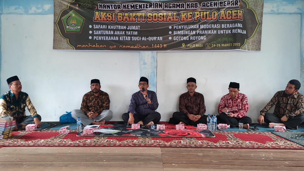 Sambut Ramadhan, Kemenag Aceh Besar Gelar Bakti Sosial di Pulo Aceh