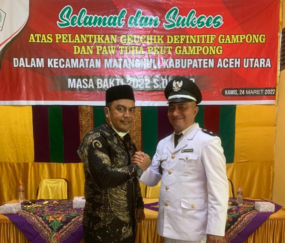 Resmi Dilantik, Ibnu Sakdan Sebut Siap Majukan Gampong Keude Matangkuli