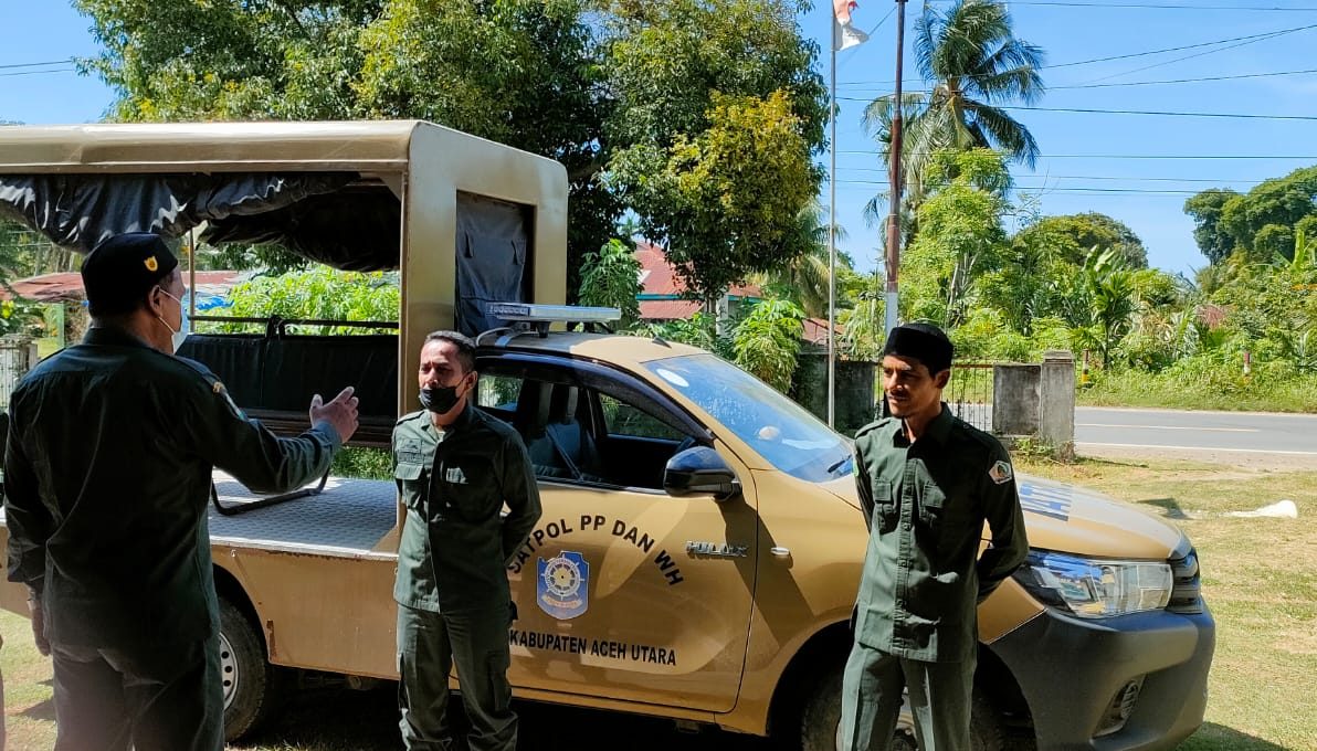 Satpol PP WH Wilayah Barat Aceh Utara Tingkatkan Patroli di Kawasan Dewantara