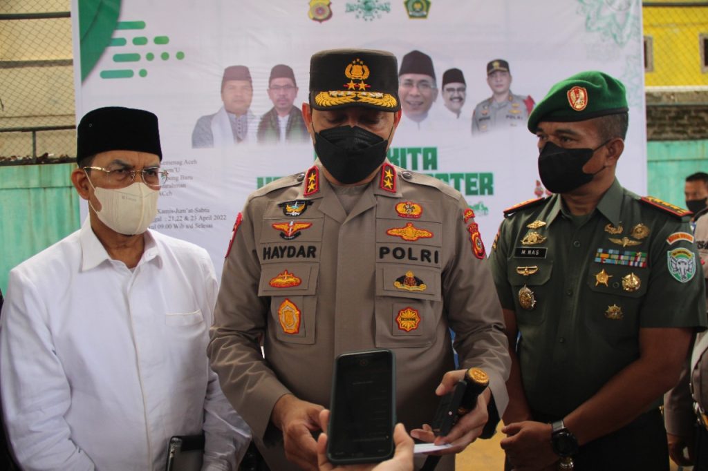 Polda, PWNU, dan Kanwil Kemenag Aceh Mulai Gelar Vaksinasi 1 Juta Booster