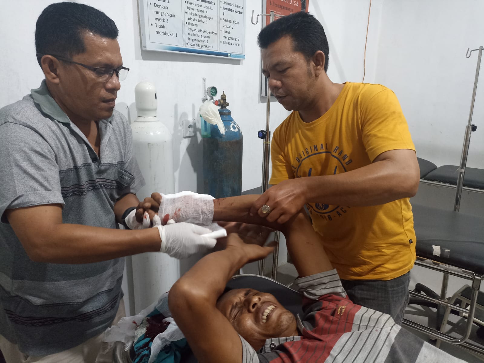 Warga Paya Bakong Dibacok Pria Gangguan Jiwa Pernah Mengaku Imam Mahdi