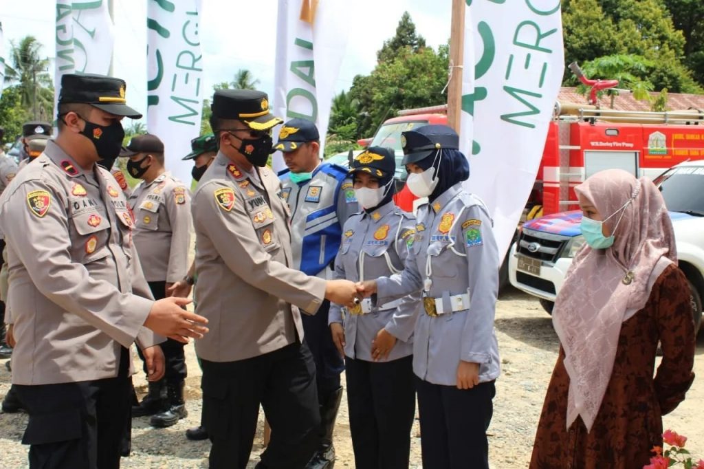 Kapolres Aceh Jaya Cek Kesiapan Pos Pengamanan dan Pelayanan Lebaran