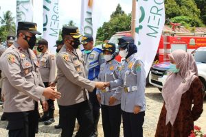 Kapolres Aceh Jaya Cek Kesiapan Pos Pengamanan dan Pelayanan Lebaran