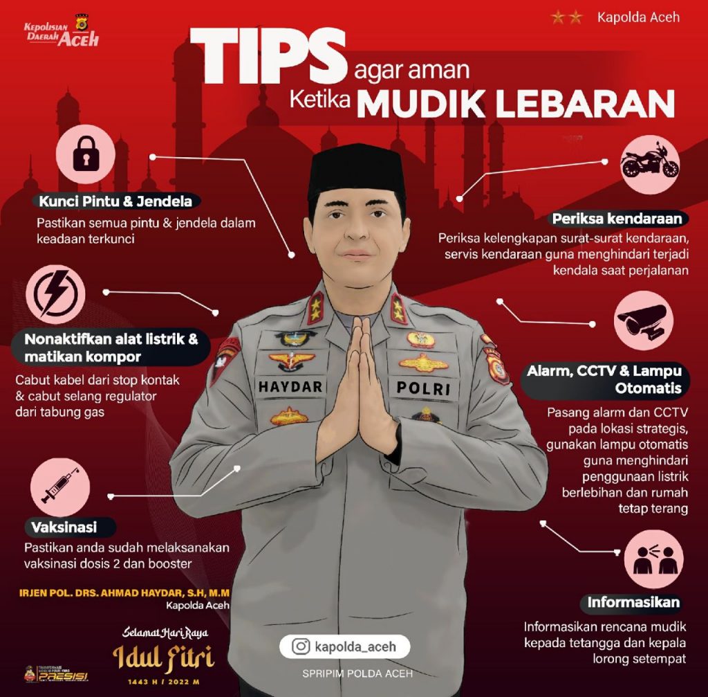 Polda Aceh Siapkan 1.827 Personel untuk Amankan Mudik dan Lebaran