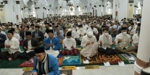 Forkopimda Aceh Salat Ied di Masjid Raya Baiturrahman