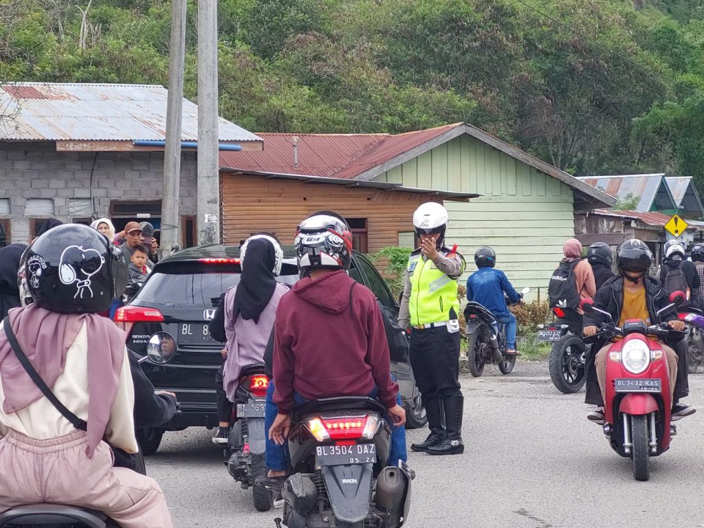 Ditlantas Polda Aceh Terapkan One Way Urai Kemacetan saat Arus Balik