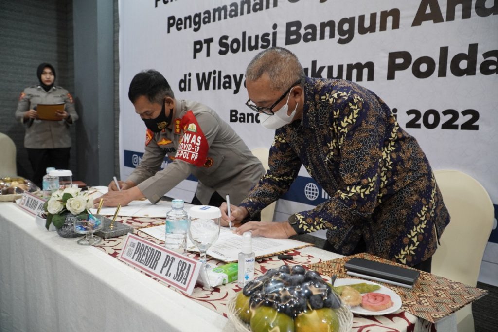 PT Solusi Bangun Andalas dan Polda Aceh Teken MoU Pengamanan Objek Vital
