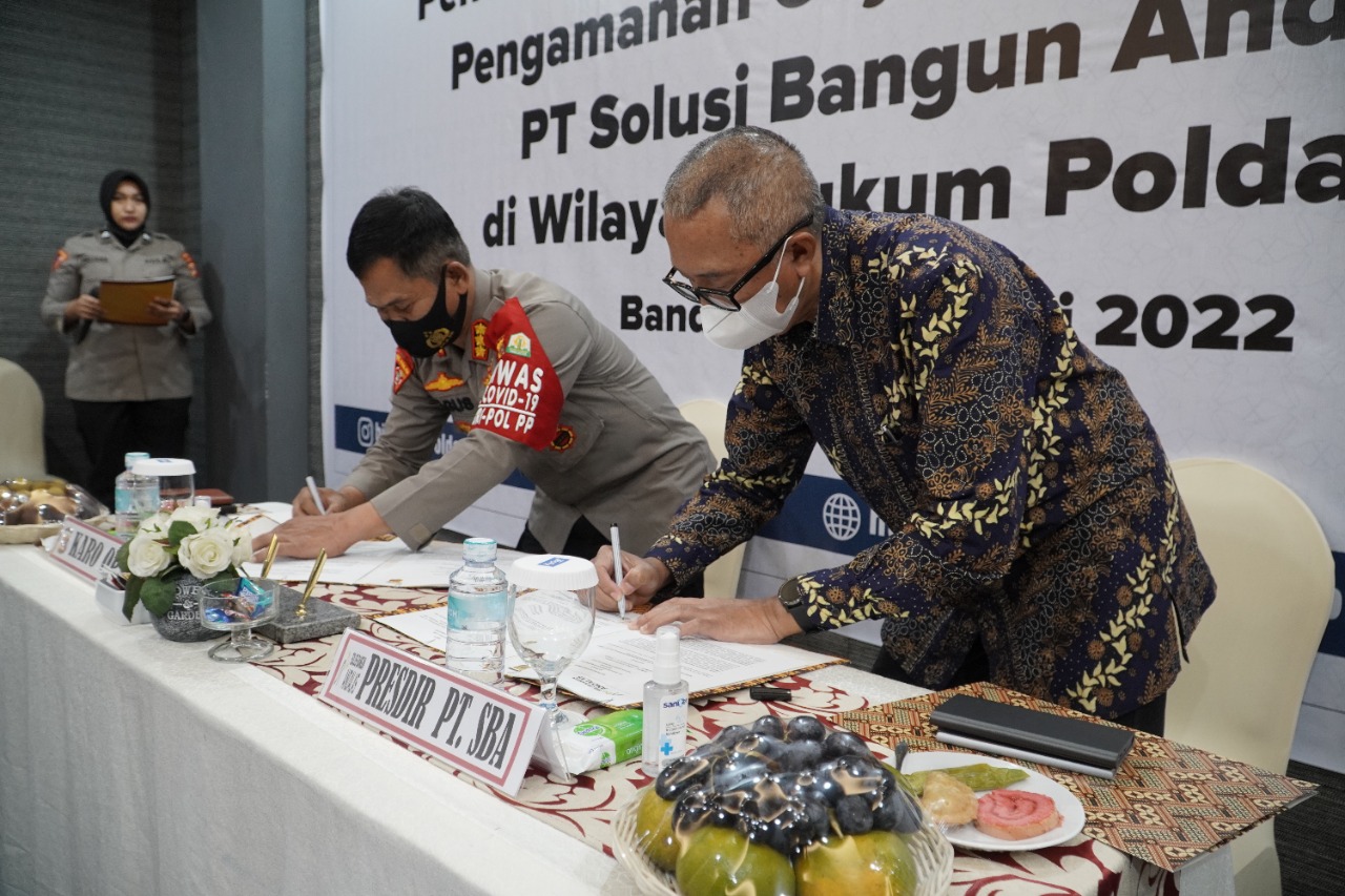 PT Solusi Bangun Andalas dan Polda Aceh Teken MoU Pengamanan Objek Vital