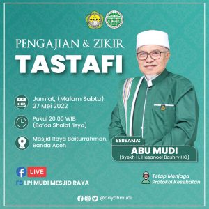 Abu Mudi Akan Bedah Kitab Sirussalikin di Masjid Raya Baiturrahman