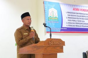 Sekda Aceh Barat Buka Kegiatan Sosialisasi Penyelenggaraan Pemilu