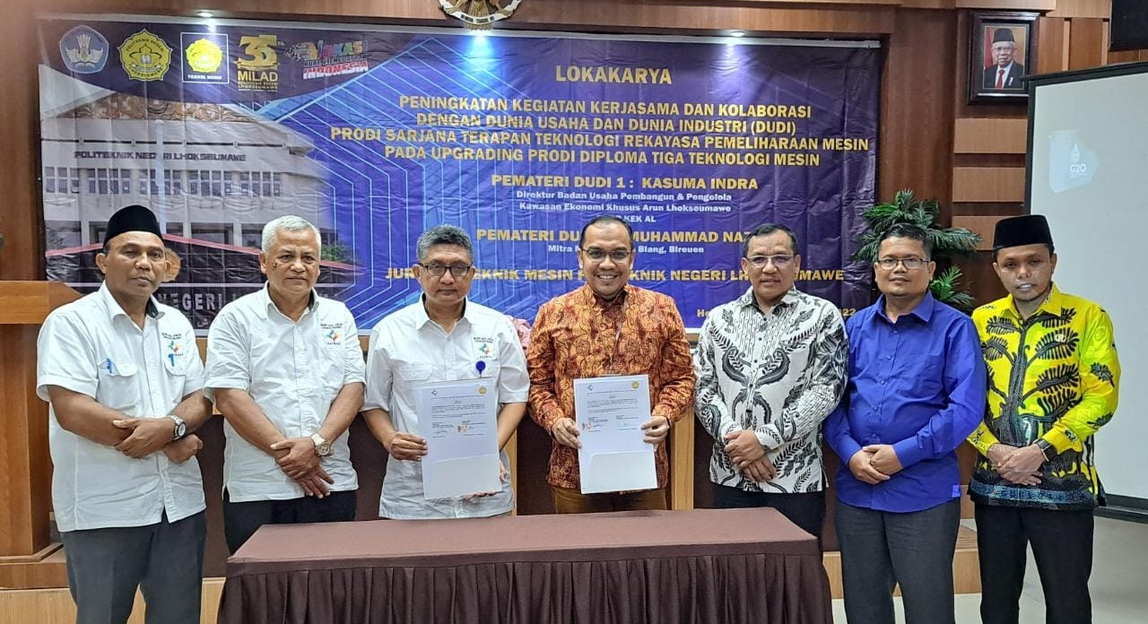 PNL dan BUPP KEK Arun Tanda Tangani MoU Kerjasama