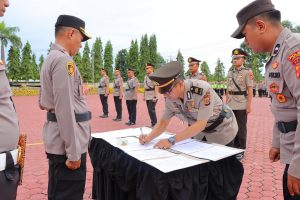 Kapolres Lantik Kompol Ahmad Arif Sanjaya Jadi Wakapolres Aceh Tamiang