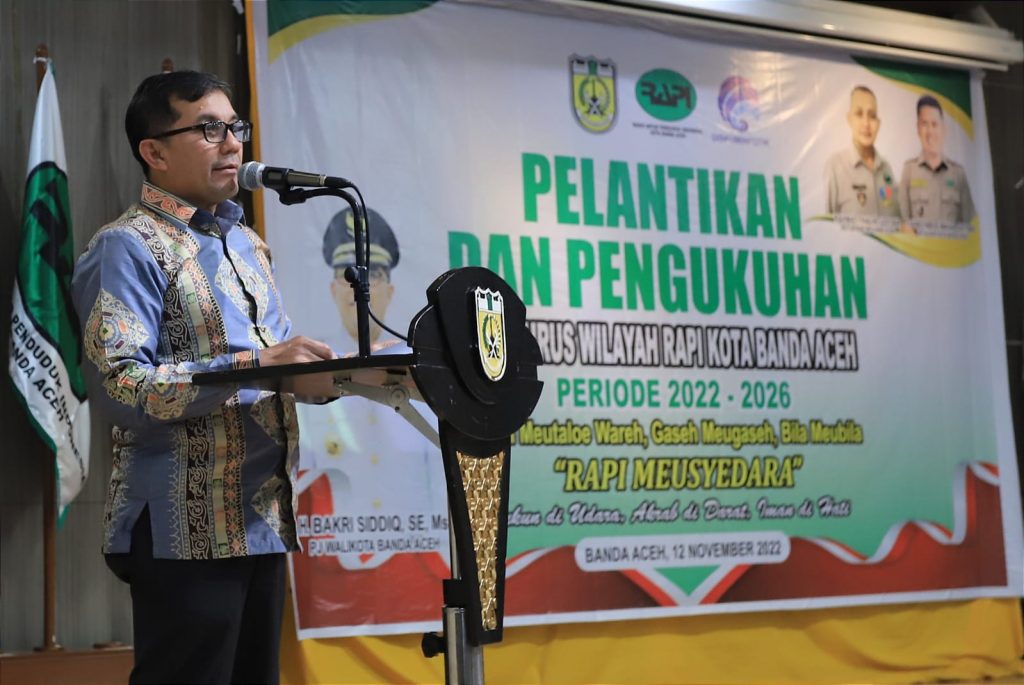 Pengurus RAPI Banda Aceh Resmi Dilantik, Begini Kata Pj Walkot