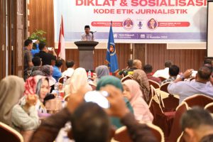 Pj Bupati Aceh Utara Buka Diklat dan Sosialisasi Kode Etik Jurnalistik