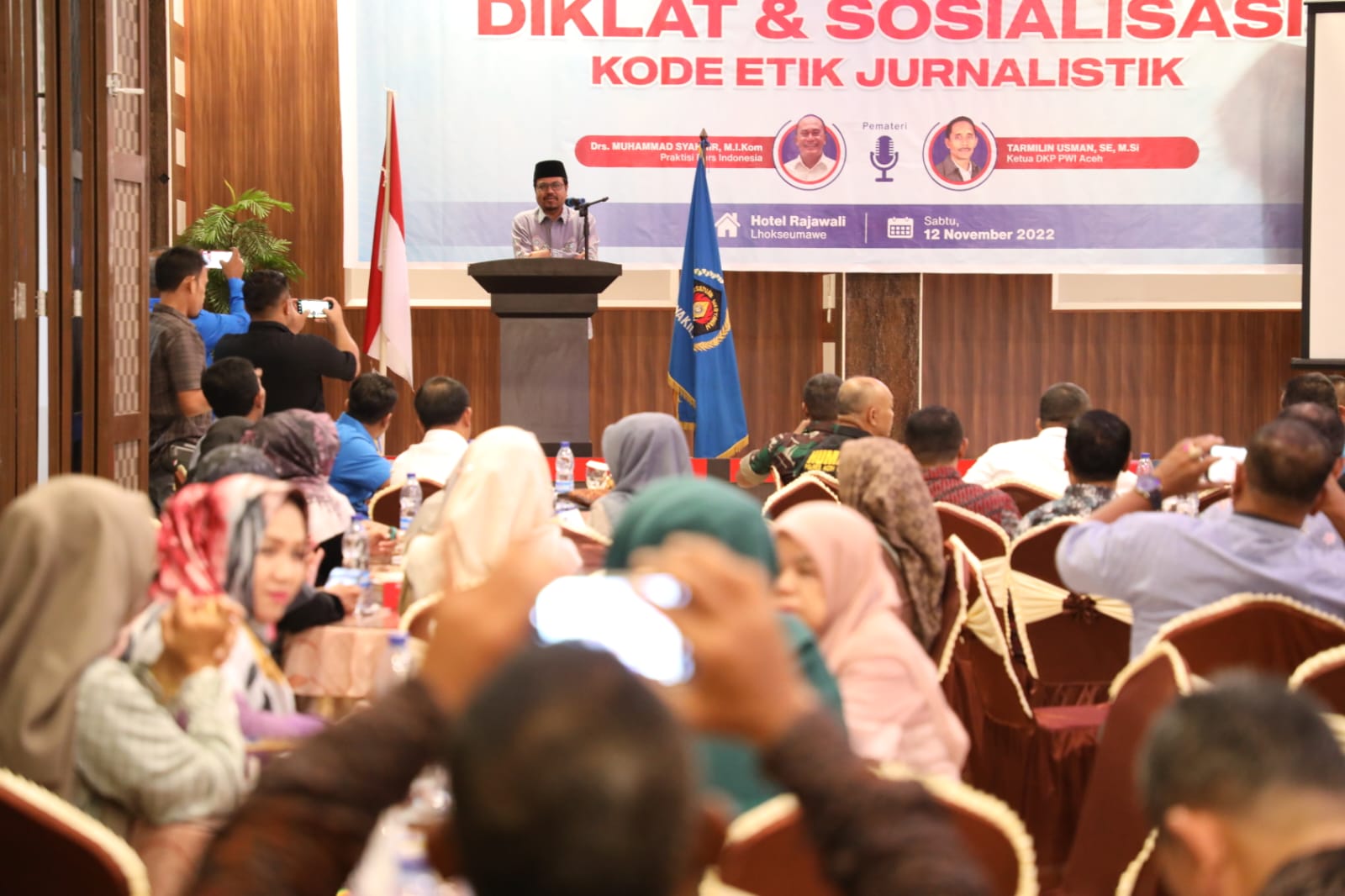 Pj Bupati Aceh Utara Buka Diklat dan Sosialisasi Kode Etik Jurnalistik
