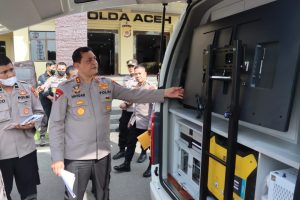 Polda Aceh Terima Satu Unit Mobil Psikologi dari Mabes Polri