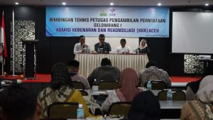 KKR Aceh Gelar Bimtek Petugas Pengambilan Pernyataan
