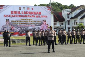 Kapolres Aceh Jaya Gelar Simulasi Pengamanan Pemilu 2024