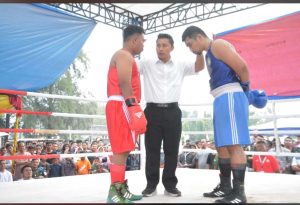 Anggota Polres Bireuen Wasit Tinju PORA XIV Pidie
