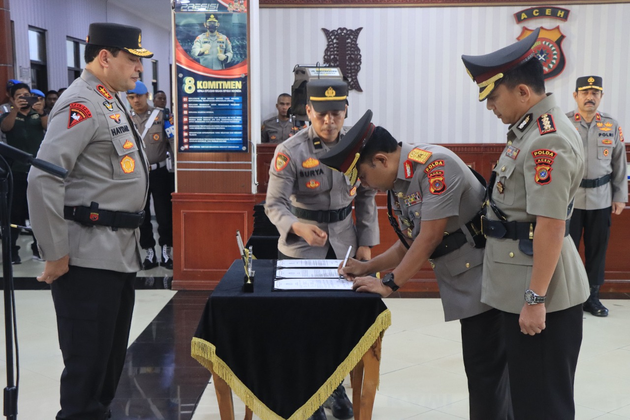 Kabid Humas Polda Aceh Diganti, Sejumlah PJU dan Kapolres Diganti