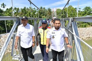 Dua Gampong di Aceh Besar Terhubung Jembatan Gantung, Begini Kata Iswanto