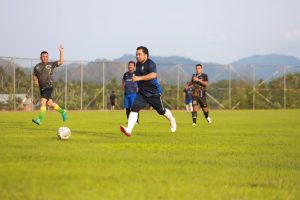 Laga Persahabatan, Pemkab Aceh Besar Ungguli Yonif 117/KY 4-1