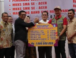 Keluarga Besar Disdik Aceh Sumbang Rp 1 Miliar ke Korban Gempa Turki
