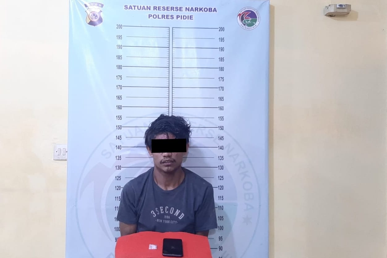 Polres Pidie Kembali Ungkap Kasus Narkotika 1,02 Gram