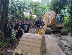 Ditreskrimsus Polda Aceh Kembali Amankan Tujuh Penambang Ilegal