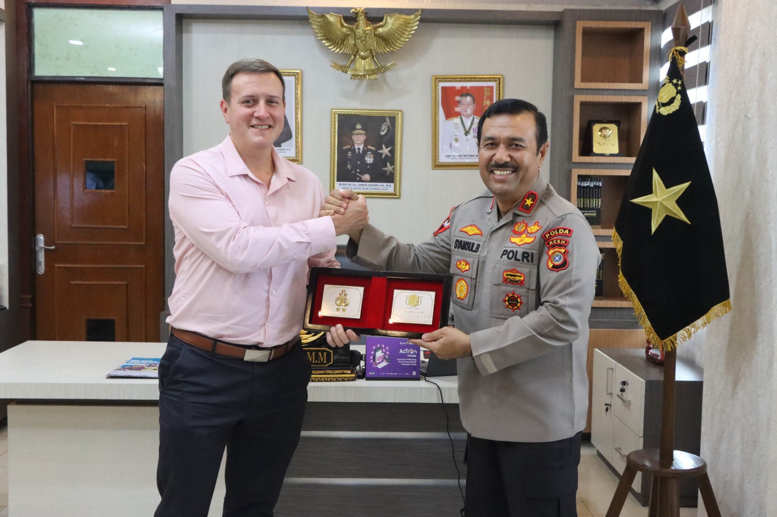 Polda Aceh dan INL-US Ambassy Gelar Pertemuan