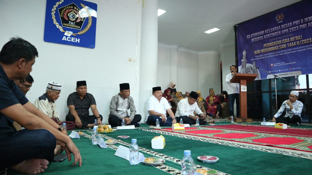 Kabid Humas Polda Aceh Hadiri Peringatan Isra Mikraj PWI Aceh
