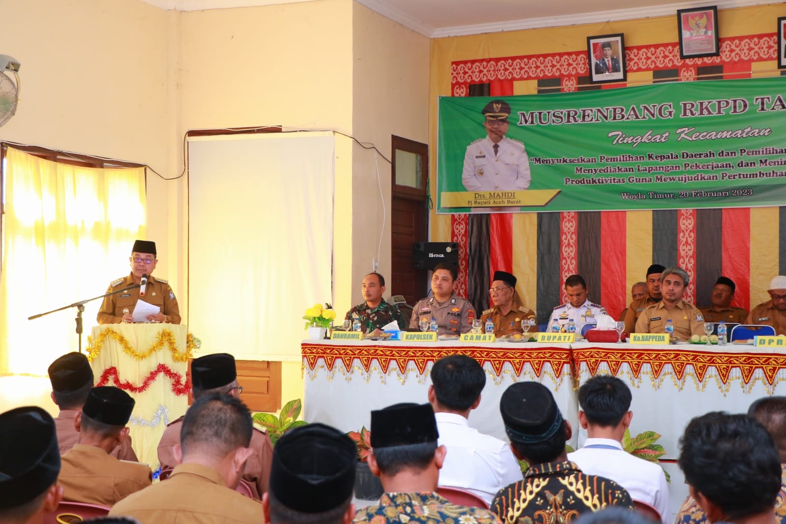 Dibuka Pj Bupati, Musrembang Pertama Digelar di Woyla Timur