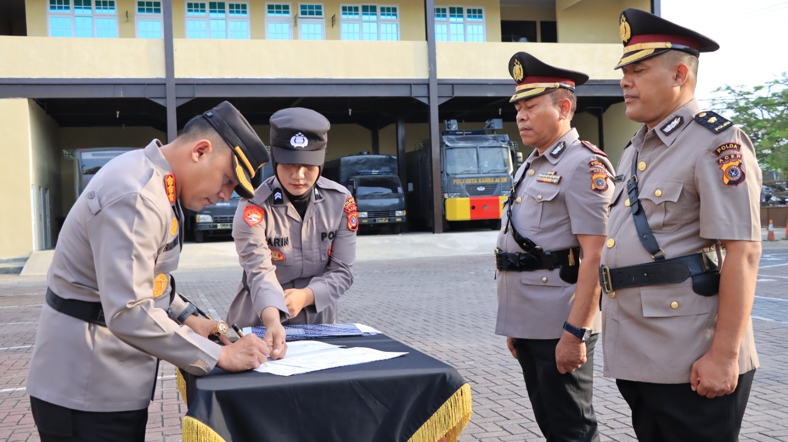 Kapolresta Banda Aceh Pimpin Sertijab Kasat Binmas dan Para Kapolsek