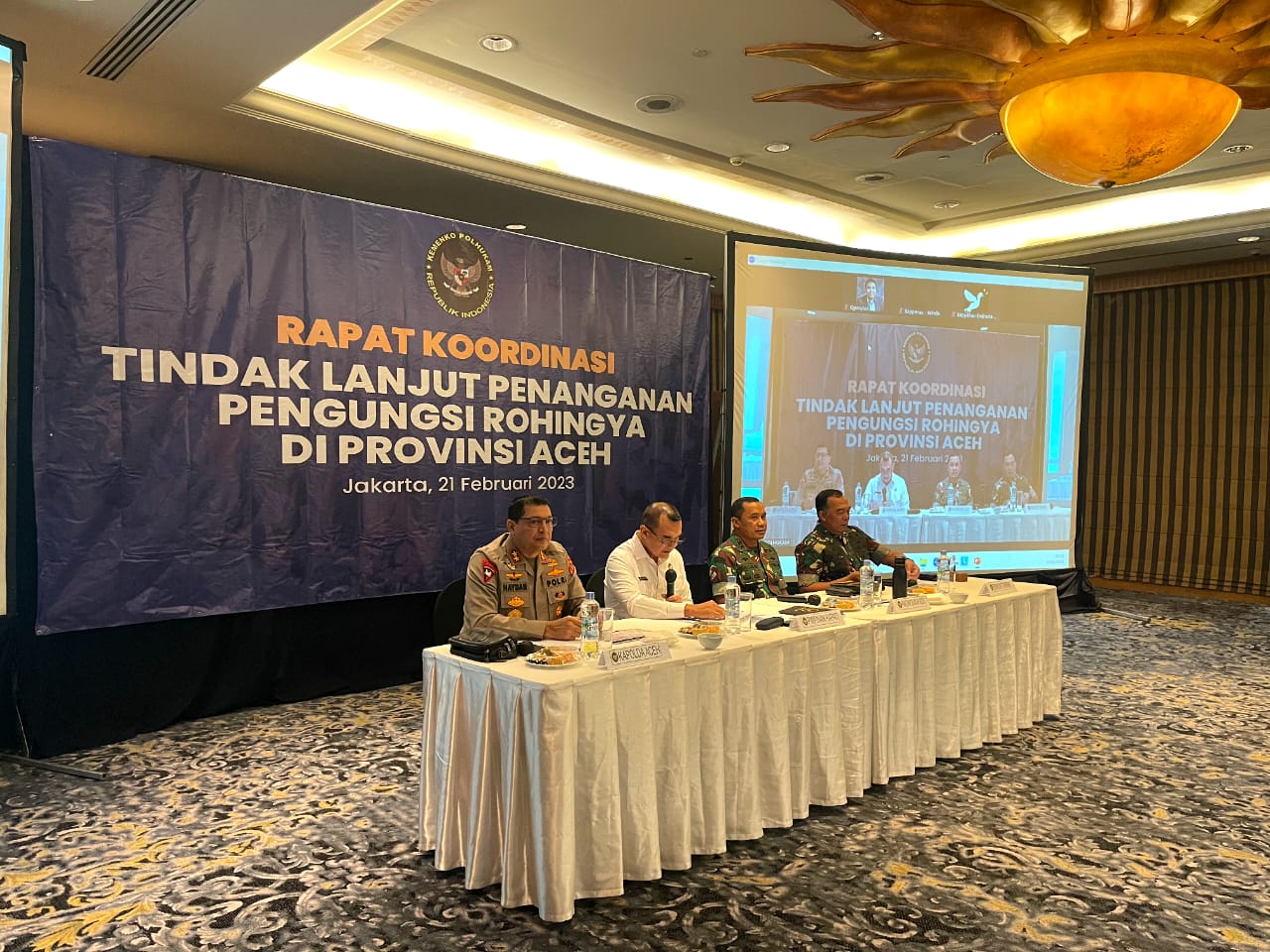 Kapolda Aceh Hadiri Rakor Penanganan Pengungsi Rohingya