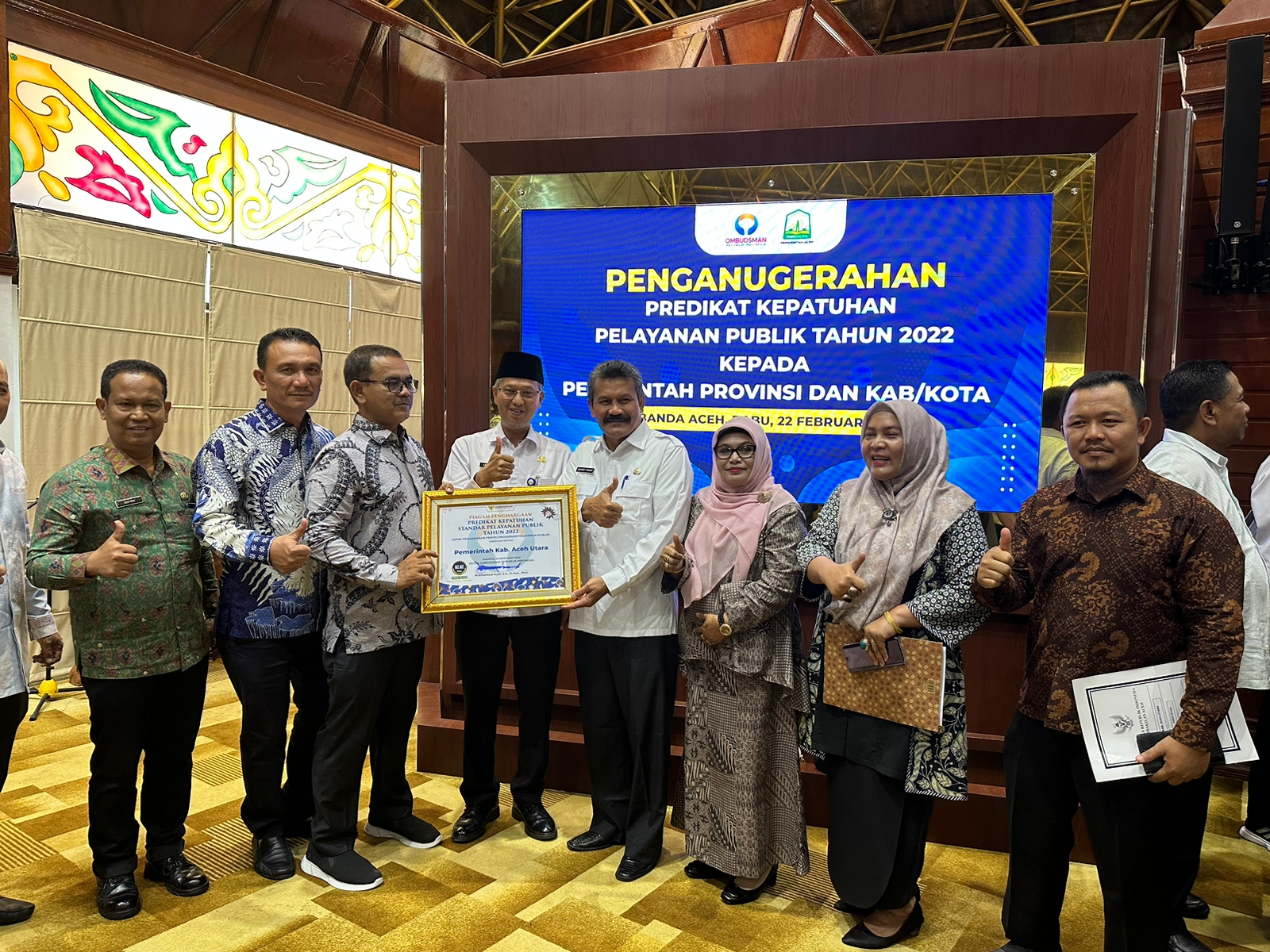 Pemkab Aceh Utara Raih Predikat Kepatuhan Pelayanan Publik Kualitas Tinggi Pemkab Aceh Utara Raih Predikat Kepatuhan Pelayanan Publik Kualitas Tinggi