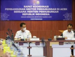 Pj Gubernur Aceh Ikuti Rakor Perhubungan Bersama Menhub