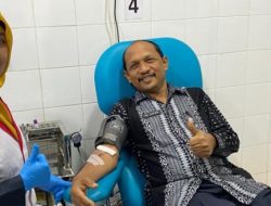 Asisten 1 Donor Darah Bersama ASN Bappeda Aceh, Terkumpul 35 Kantong