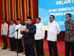 Pj Bupati Iswanto Kukuhkan Ulang Inspektur Pembantu, Lantik Camat dan Kabid