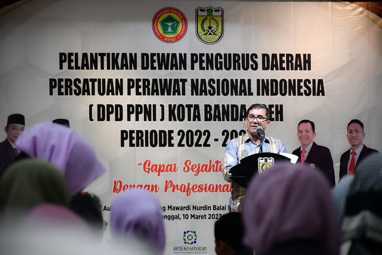 Pj Wali Kota Lantik Pengurus PPNI