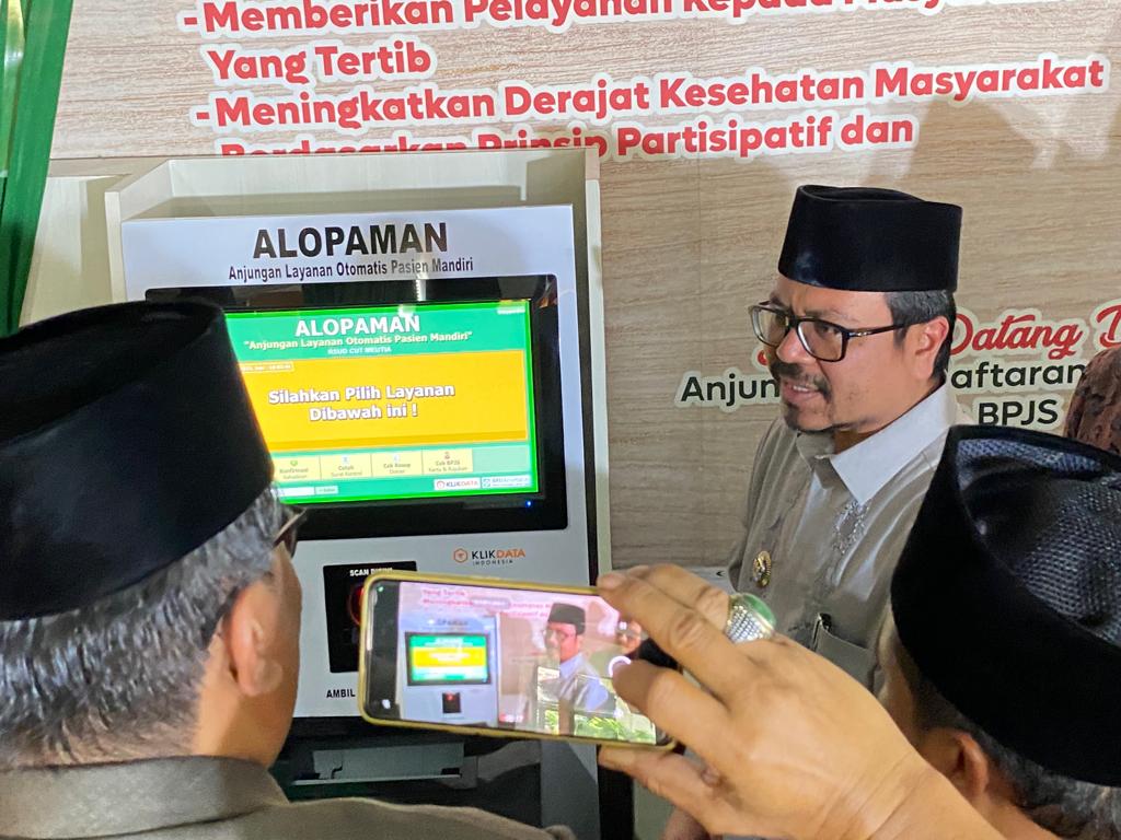 Pj Bupati Aceh Utara Launching Layanan Pendaftaran Online Pasien BPJS di RSUD Cut Meutia