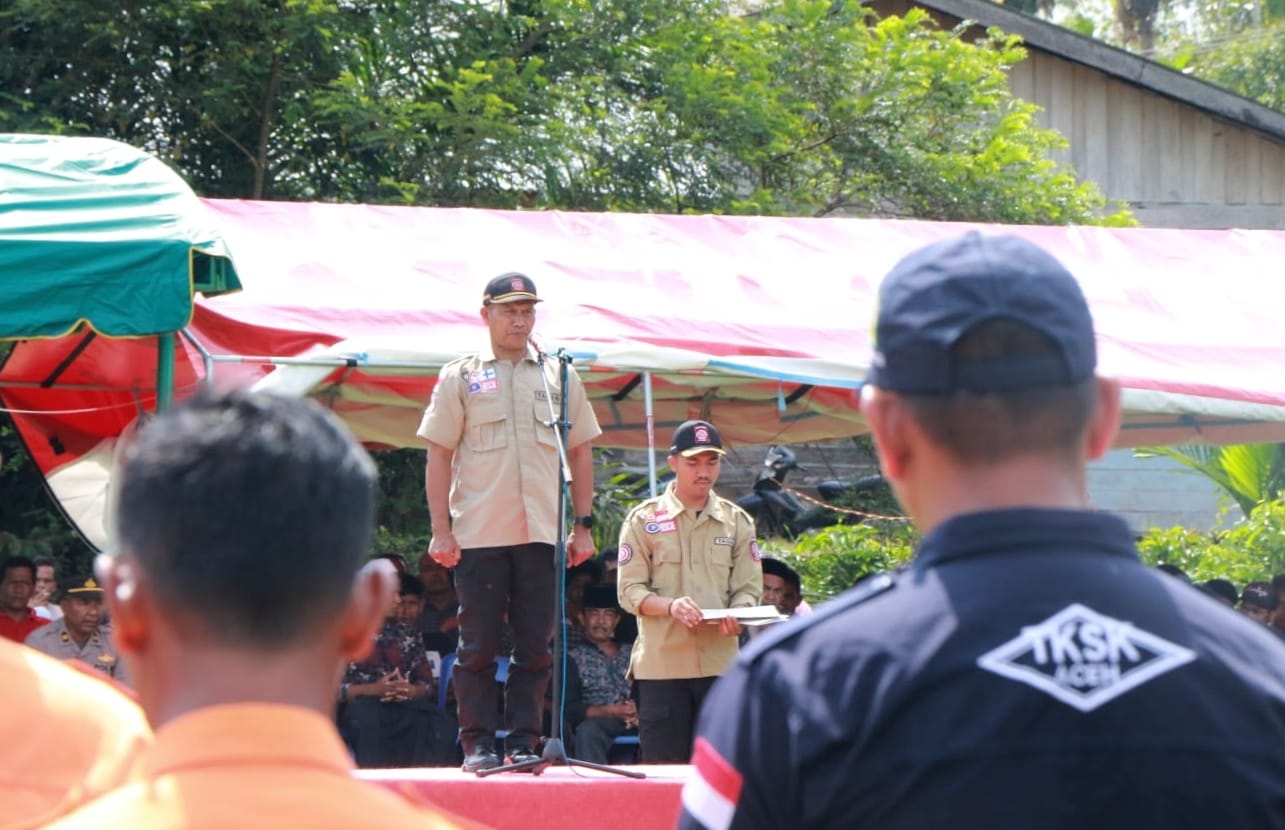 Sekda Marhaban Kukuhkan Desa Napai Sebagai Kampung Siaga Bencana