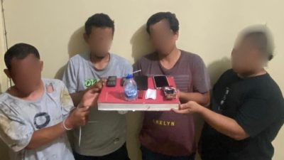 Polisi Tahan Satu Pengedar dan Tiga Pemakai Sabu di Singkil