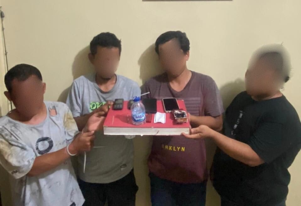 Polisi Tahan Satu Pengedar dan Tiga Pemakai Sabu di Singkil
