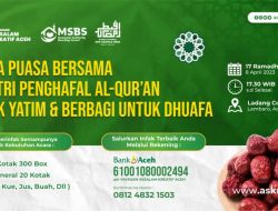 Open Donasi, Infak Buka Puasa Bersama Penghafal Al-Qur’an dan Anak Yatim