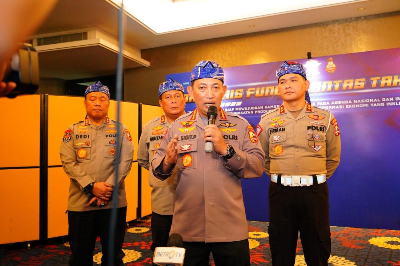 Kapolri Minta Wujudkan Mudik Aman di Rakernis Lantas