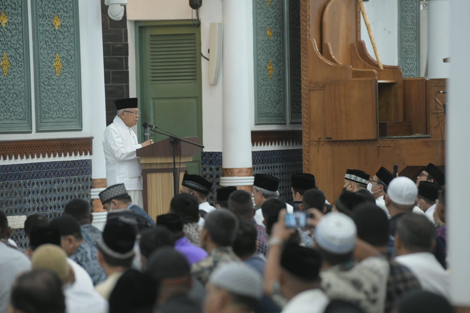 Pesan Wapres RI KH Ma’ruf Amin Saat Tausiah di Masjid Raya Baiturrahman