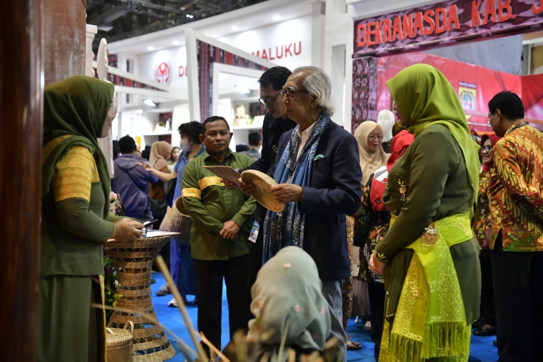 Produk Anyaman Bilie Aceh Besar Pikat Pengunjung Inacraft di Jakarta