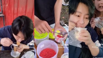 Pertama Kali Berburu Takjil, Orang Korea Ini Borong Sop Buah dan Jasuke