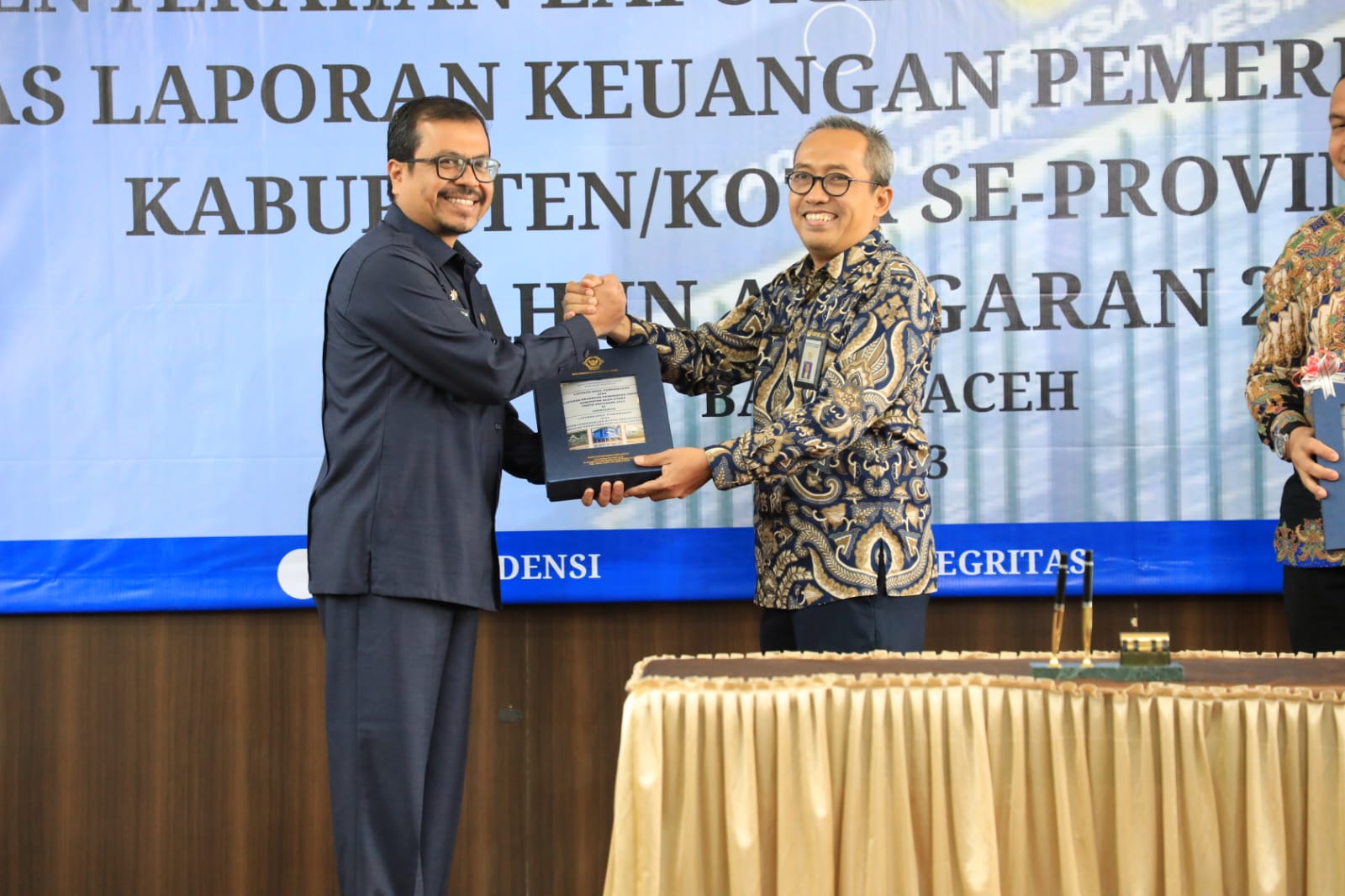 Pj Bupati Aceh Utara Terima WTP ke-8 Dari BPK RI